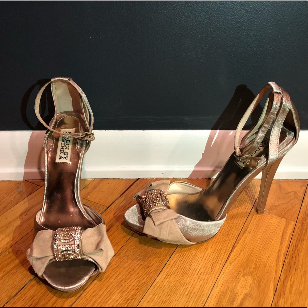 Badgley Mischka Embellished Heel